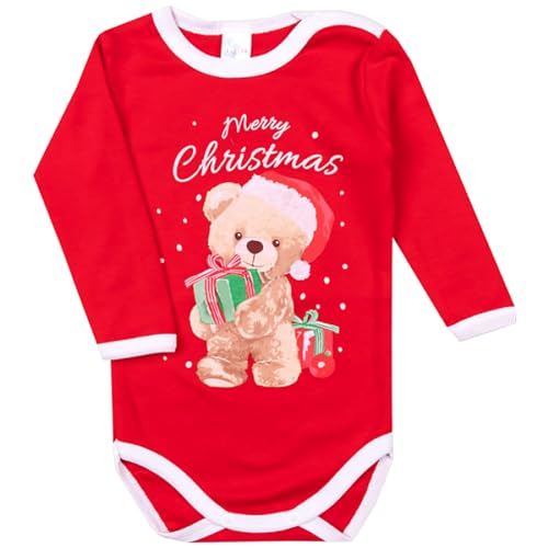 Svetli Unisex Baby Langarm Body | 100% Baumwolle | Babybody mit Aufdruck |Baby Body für Mädchen | Baby Bodys für Jungen | Baby Unisex Langarm Wickelbody (74, Pattern 1) von Svetli