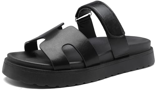 Damen-Sandalen, dicke Plateau-Sandalen, rutschfeste Sohle, offener Zehenriemen, Sommerschuhe, Schwarz, 39.5 EU Damen-Sandalen, dicke Plateau-Sandalen, rutschfeste Sohle, offener Zehenriemen, Sommerschuhe, Schwarz, 39.5 EU von Sviakl