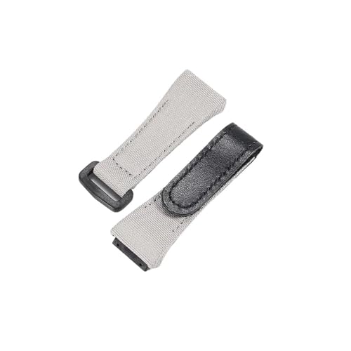 Svincoter 25-20 mm Canvas-Armband, passend for Richard Mille RM011 RM53 RM50-Serie, Schraub-Stil-Herrenuhrenarmband(Grey) von Svincoter