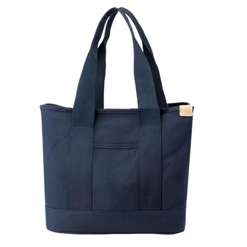 Svnqney Blau Canvas Tasche Damen Umhängetasche Tote Bag Große Umhängetasche mit mehreren Fächern Reißverschluss und Taschen für Reisen Fitnessstudio Urlaub von Svnqney