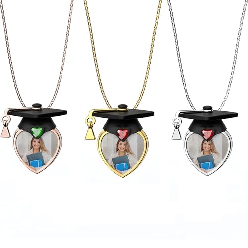 Svyqwmz Abschlussgeschenke für Frauen Personalisierte Foto-Halskette mit Abschlussmützen-Anhänger Geburtsstein-Schmuck Klasse von 2025 Svyqwmz Abschlussgeschenke für Frauen Personalisierte Foto-Halskette mit Abschlussmützen-Anhänger Geburtsstein-Schmuck Klasse von 2025 von Svyqwmz