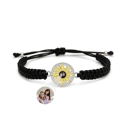 Svyqwmz Benutzerdefinierte Foto Projektion Armbänder für Frauen Männer Sonnenblume Anhänger geflochtene Seil Armbänder Gedenkschmuck Svyqwmz Benutzerdefinierte Foto Projektion Armbänder für Frauen Männer Sonnenblume Anhänger geflochtene Seil Armbänder Gedenkschmuck von Svyqwmz