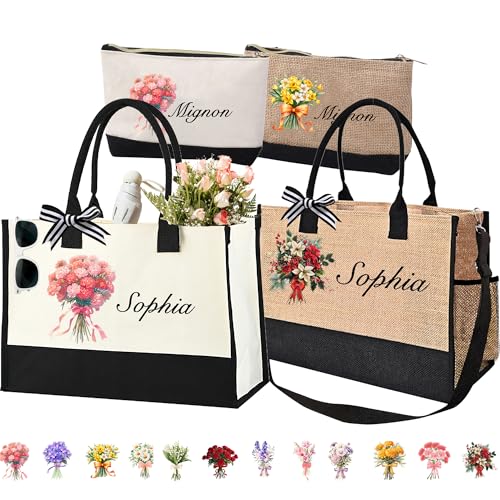 Svyqwmz Individuelle Canvas-Tragetasche, Monogramm, Strandhandtaschen, personalisierter Name, Blumenmuster, Geschenk für Frauen und sie, A, 11.8*17*7.8 inch Svyqwmz Individuelle Canvas-Tragetasche, Monogramm, Strandhandtaschen, personalisierter Name, Blumenmuster, Geschenk für Frauen und sie, A, 11.8*17*7.8 inch von Svyqwmz