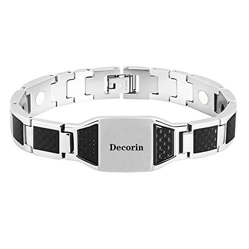 Svyqwmz Personalisierte Armbänder Mit Eingraviertem Namen, Text und Foto - Memorial Geburtstag Geschenke für Männer Svyqwmz Personalisierte Armbänder Mit Eingraviertem Namen, Text und Foto - Memorial Geburtstag Geschenke für Männer von Svyqwmz