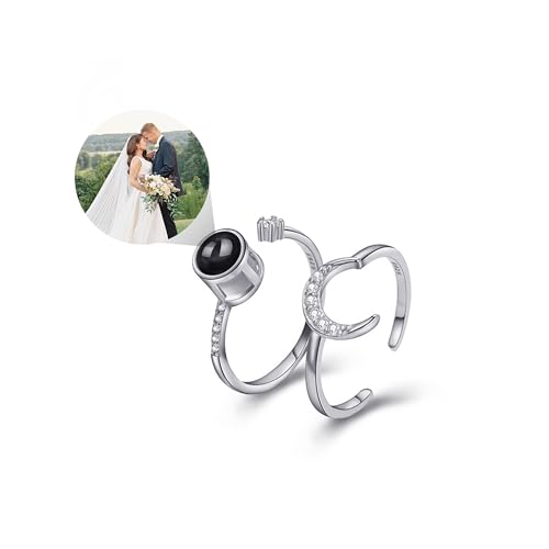 Svyqwmz Personalisierte Foto Projektion Ring Ich liebe dich in 100 Sprachen Herz Ring benutzerdefinierte Ringe mit Bild innen Memorial Geschenke für Frauen Svyqwmz Personalisierte Foto Projektion Ring Ich liebe dich in 100 Sprachen Herz Ring benutzerdefinierte Ringe mit Bild innen Memorial Geschenke für Frauen von Svyqwmz