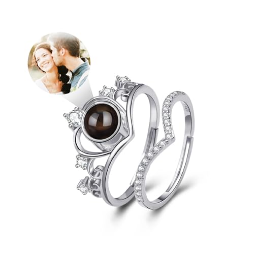 Svyqwmz Personalisierte Foto Projektion Ring Ich liebe dich in 100 Sprachen Herz Ring benutzerdefinierte Ringe mit Bild innen Memorial Geschenke für Frauen Svyqwmz Personalisierte Foto Projektion Ring Ich liebe dich in 100 Sprachen Herz Ring benutzerdefinierte Ringe mit Bild innen Memorial Geschenke für Frauen von Svyqwmz