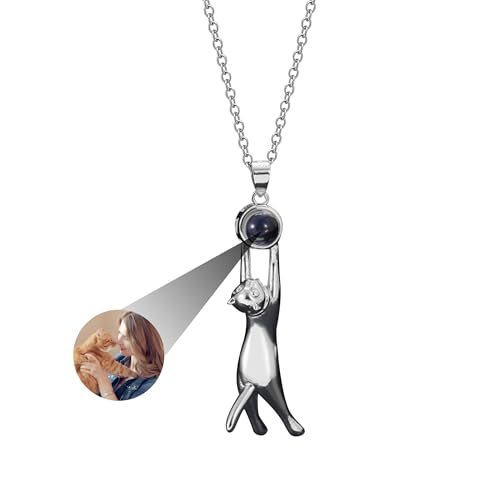 Svyqwmz Personalisierte Katze Anhänger Foto Projektion Halskette Ich liebe dich in 100 Sprachen Halskette Gedenkschmuck für Frauen Männer Familie Freund Svyqwmz Personalisierte Katze Anhänger Foto Projektion Halskette Ich liebe dich in 100 Sprachen Halskette Gedenkschmuck für Frauen Männer Familie Freund von Svyqwmz