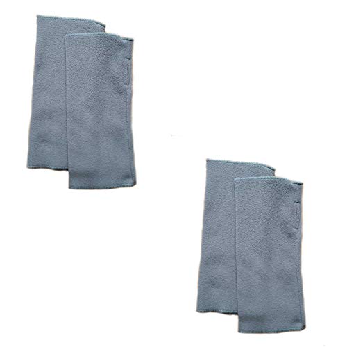 Swaddyl 2er SET Pulswärmer I Armstulpen I Stulpen Handschuhe Fingerlos I Polar-Fleece für Winter Grau I 25x10cm (Hellgrau) von Swaddyl