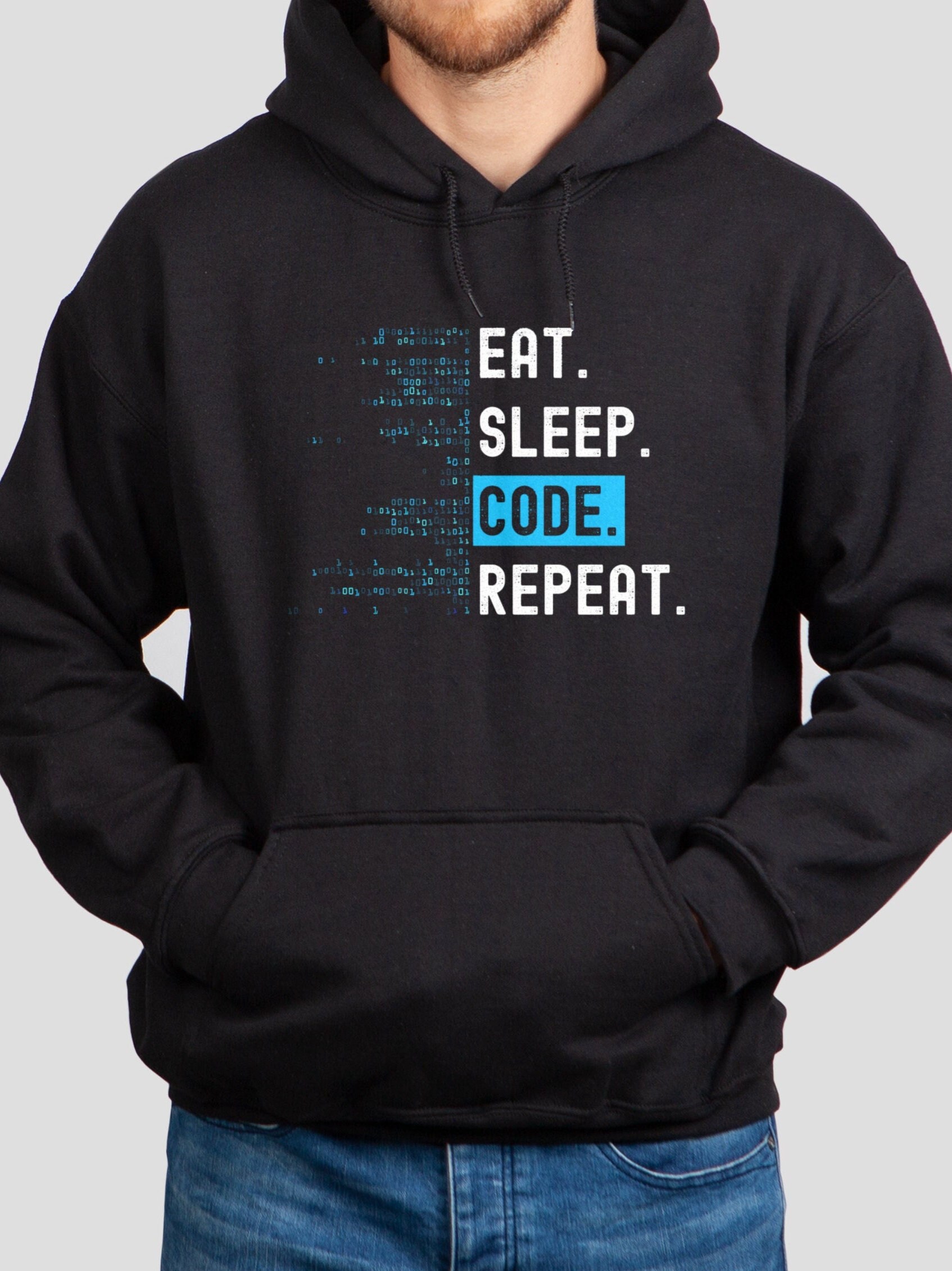 Eat Sleep Code Wiederholung Software Engineer Hoodie Unisex Programmierer Pullover Codingentwickler Sweatshirt Geschenk Für Nerd Boyfriend Eat Sleep Code Wiederholung Software Engineer Hoodie Unisex Programmierer Pullover Codingentwickler Sweatshirt Geschenk Für Nerd Boyfriend von SwagElements