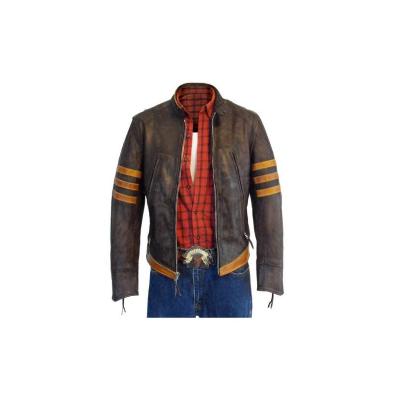 Handcrafted Leather Motorcycle Jacket - Premium Quality Custom Fit Gear For Riders & Bikers von SwaggeroutfitsStore