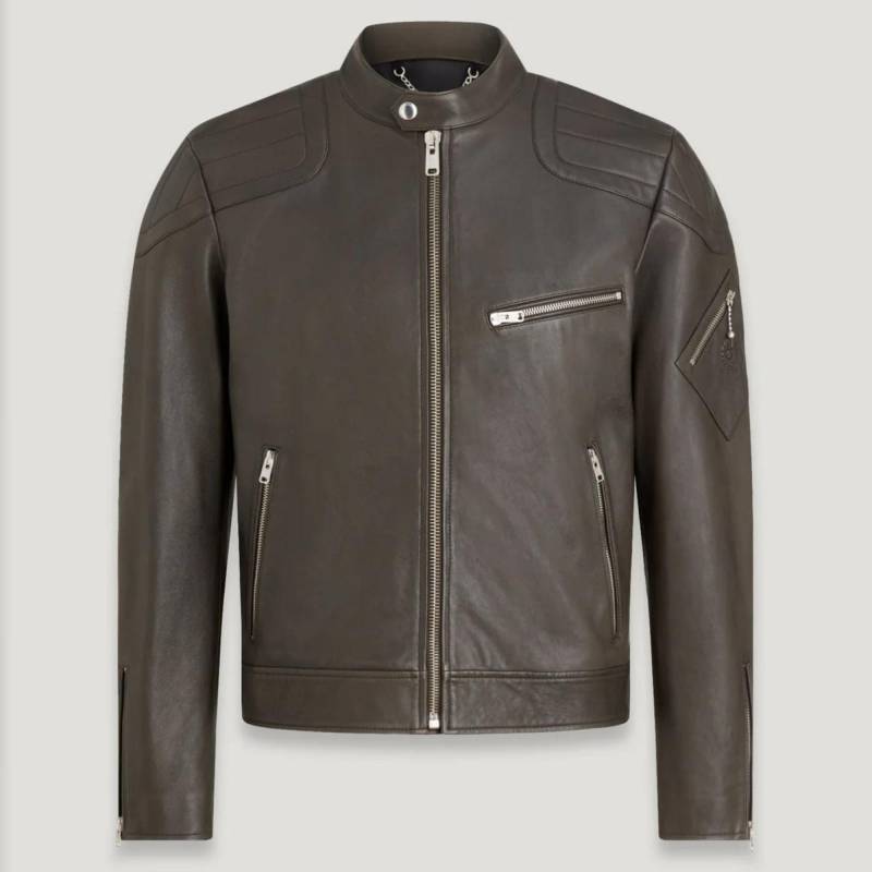 Men's Luxury Racer Leather Jacket | Stylish Biker For Men Genuine Leather, Slim Fit, Motorcycle Gear & Fashion von SwaggeroutfitsStore