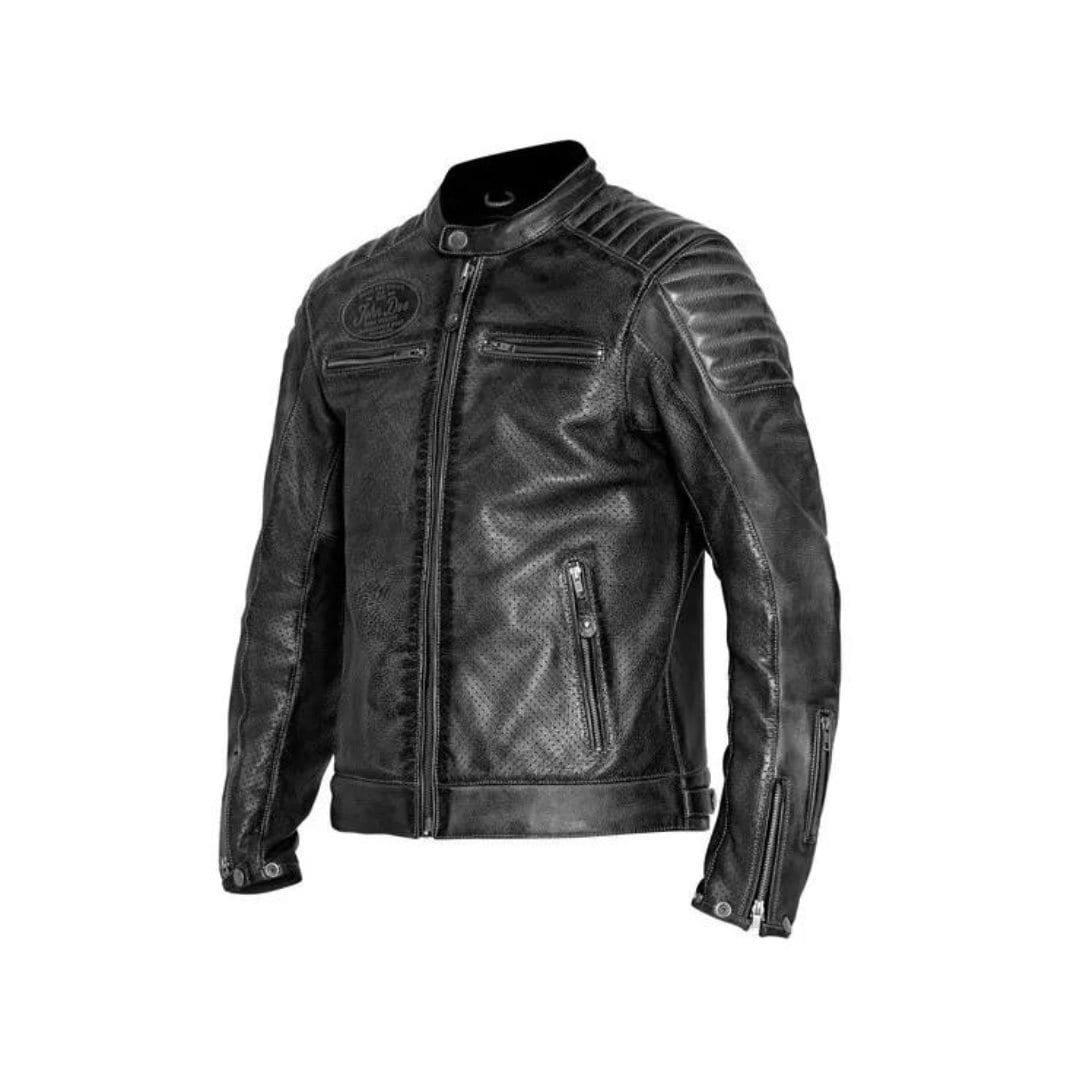 Men's Storm Black Leather Jacket - Aaa Certified 100% Cowhide Motorcycle For Men, Stylish & Durable Outerwear von SwaggeroutfitsStore