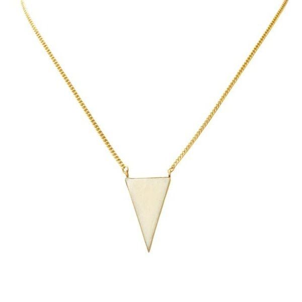 Swahili Coast Messing Halskette - BONE TRIANGLE - Recycling Messingschmuck von Swahili Coast