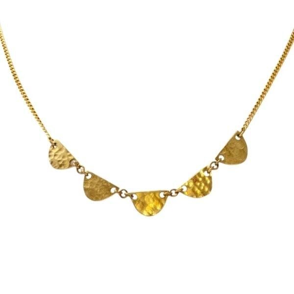 Swahili Coast Messing Halskette - HALF MOON CHOKER - Recycling Messingschmuck von Swahili Coast