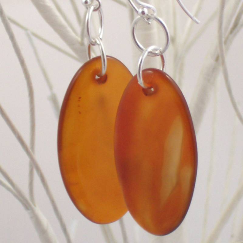 Roter Achat Ohrringe Roter Achat Ohrringe von SwanDiveJewelry