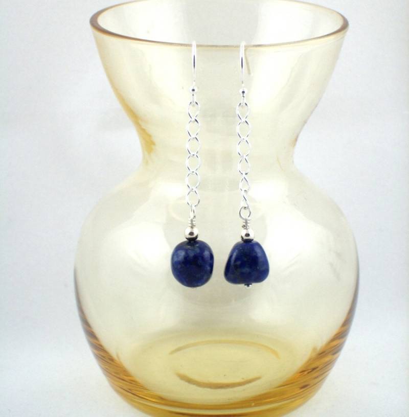 Tiefblauen Lapis Ohrringe Tiefblauen Lapis Ohrringe von SwanDiveJewelry