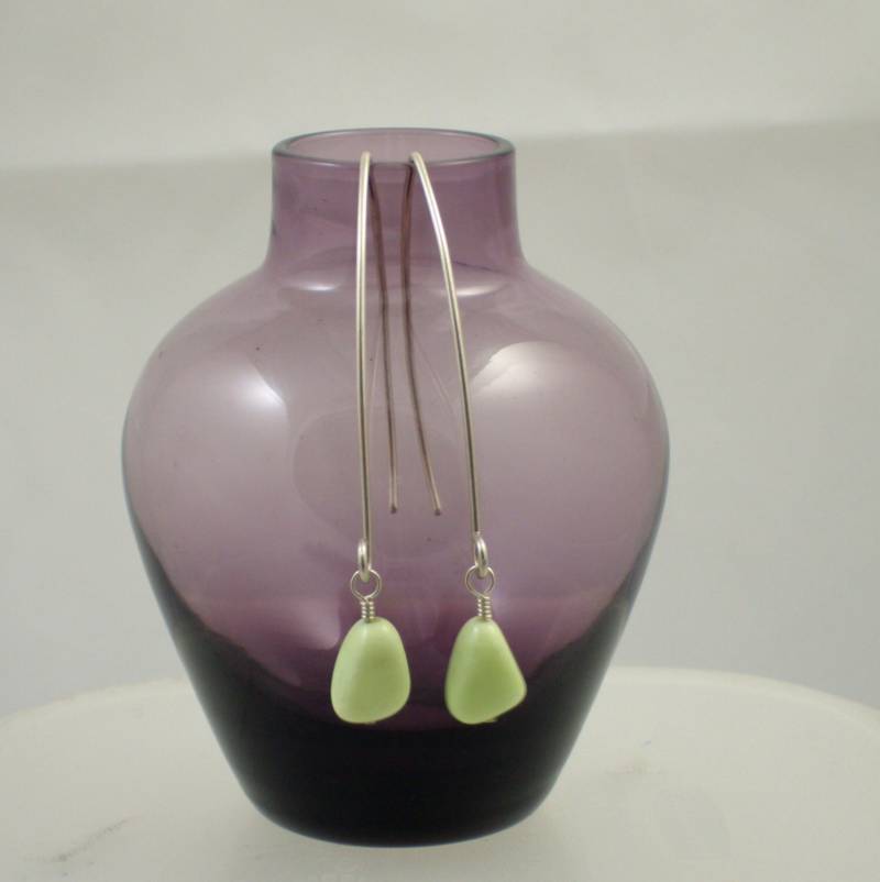 Zitronen-Chrysopras Auf Silber von SwanDiveJewelry