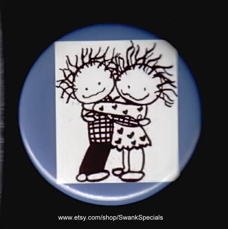 Freundschaft Hug Magnet Oder Button von SwankSpecials