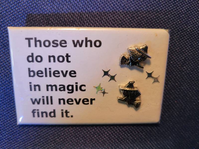 Wer Nicht An Magie Glaubt, Wird Es Nie Finden. 3D-Optionen. Button Oder Magnet von SwankSpecials