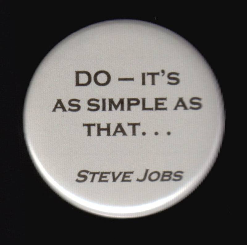 steve Arbeitsplätze - Do So Einfach Ist Es. . Button Oder Magnet von SwankSpecials