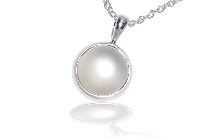 Echter Mondstein Silber Anhänger von SwankyElements