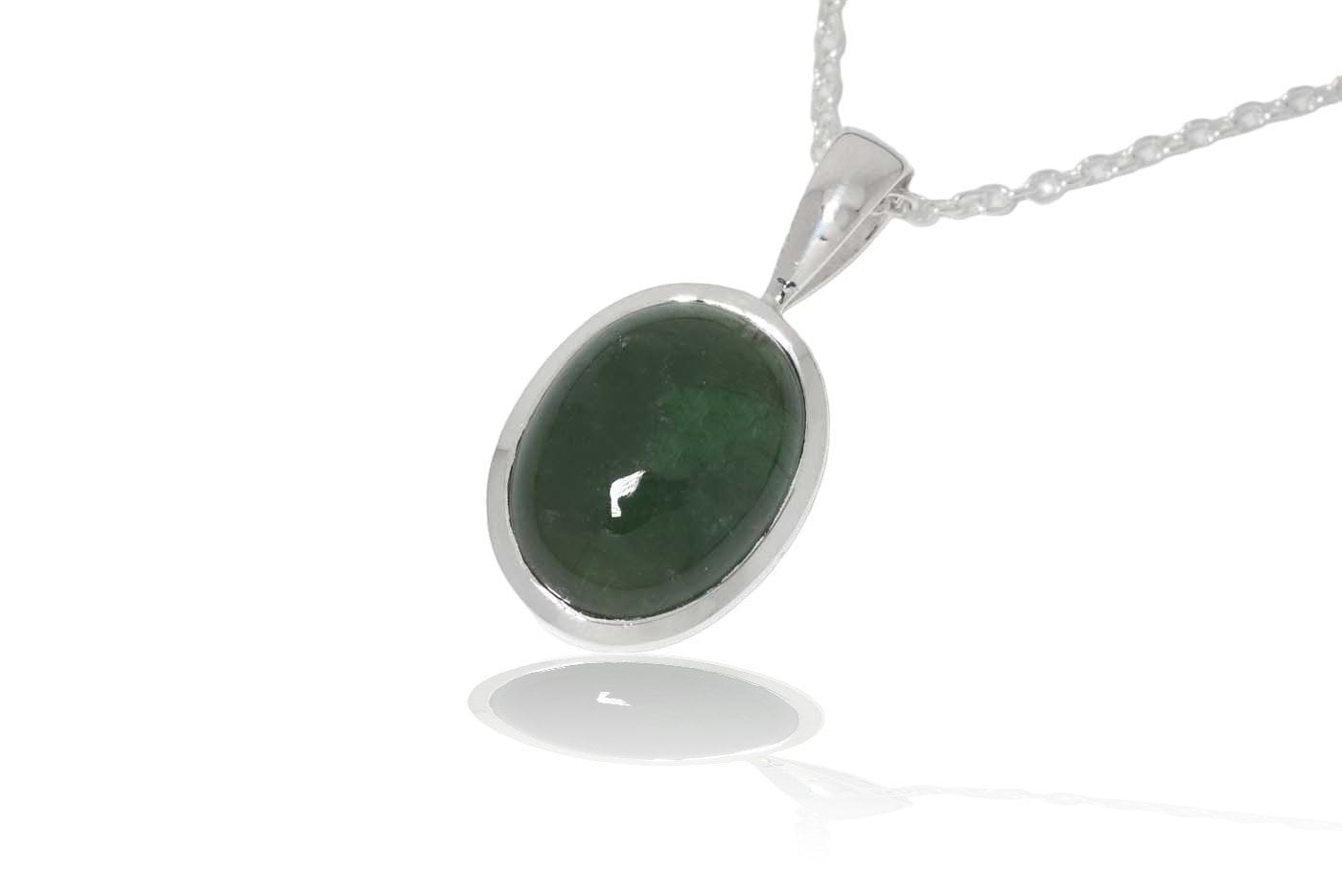 Grüner Turmalin Silber Anhänger. Länge 31mm von SwankyElements