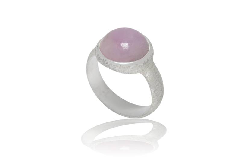 Kunzit Silber Ring 14mm von SwankyElements