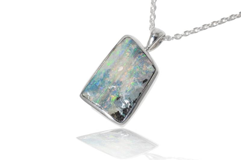Opal Silber Anhänger Boulder. 30mm Australien von SwankyElements