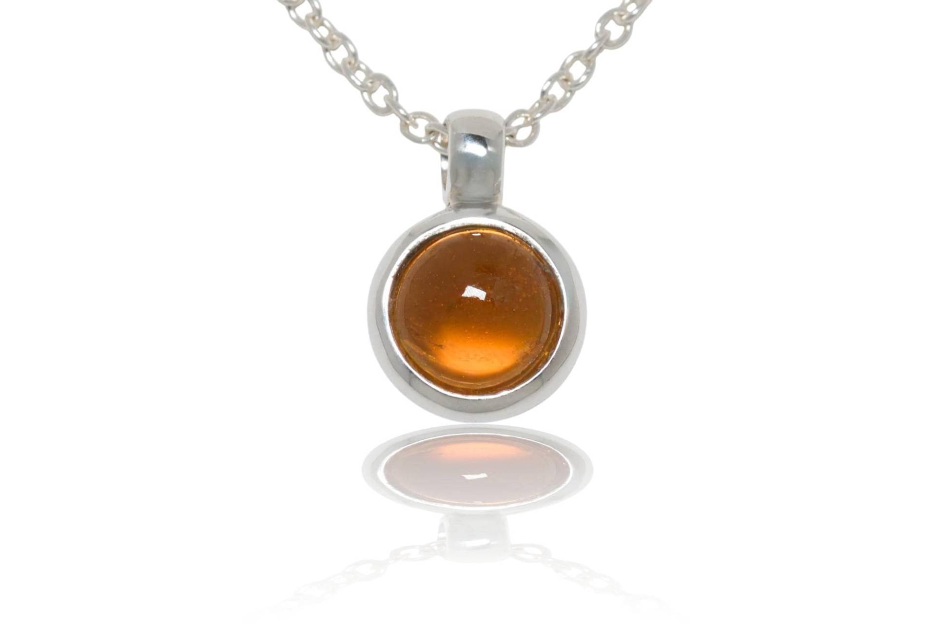 Orange-Brauner Turmalin Silber Anhänger. Länge 15mm Orange-Brauner Turmalin Silber Anhänger. Länge 15mm von SwankyElements
