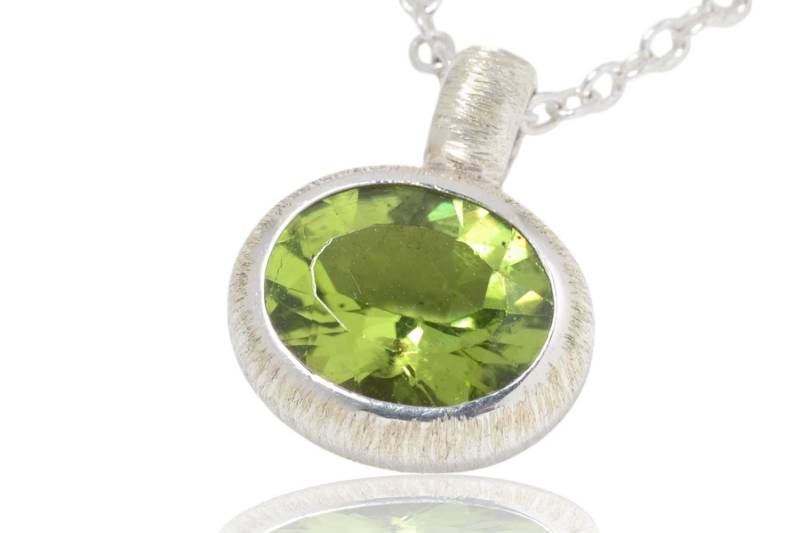 Peridot Silber Anhänger von SwankyElements