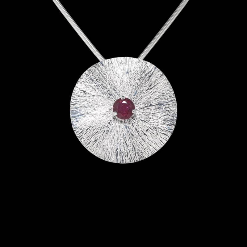 Roter Turmalin Silber Design Anhänger Roter Turmalin Silber Design Anhänger von SwankyElements