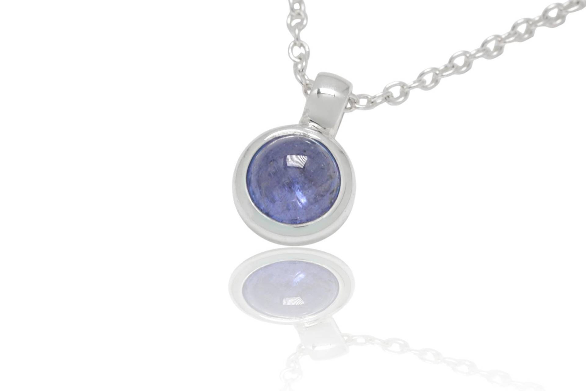 Tansanit Silber Anhänger. 14mm Länge von SwankyElements