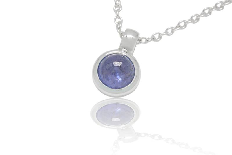 Tansanit Silber Anhänger. 14mm Länge von SwankyElements