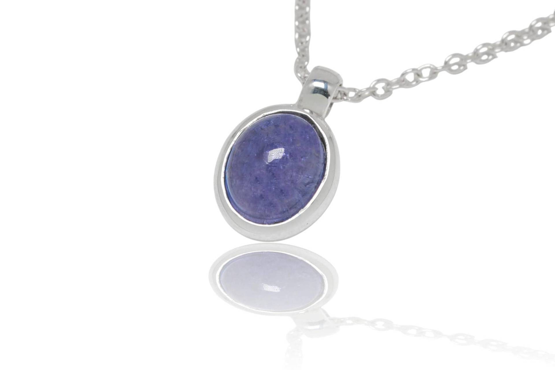 Tansanit Silber Anhänger. 17mm Länge von SwankyElements