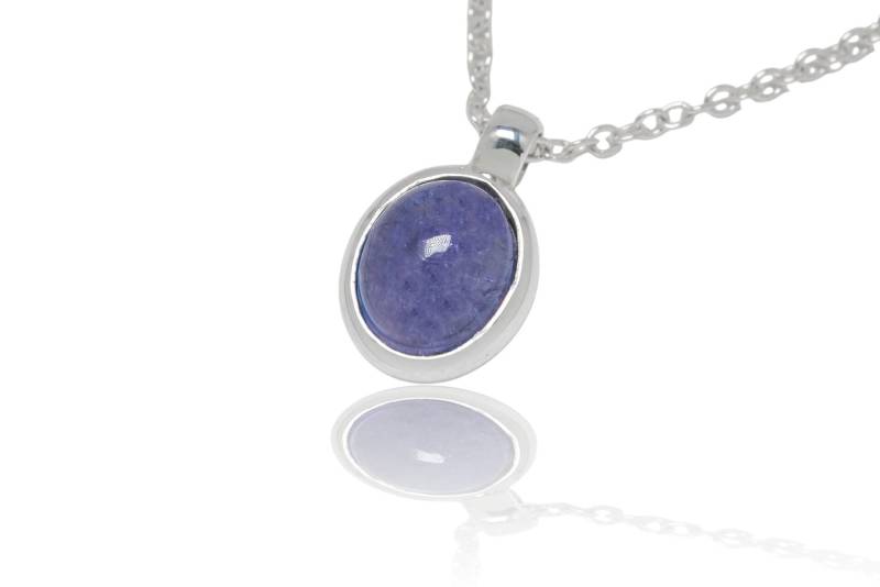 Tansanit Silber Anhänger. 17mm Länge von SwankyElements