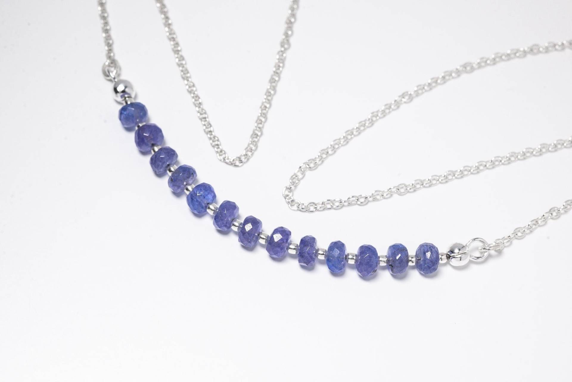 Tansanite An Silberkette Verschiedene Längen von SwankyElements