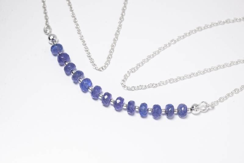 Tansanite An Silberkette Verschiedene Längen von SwankyElements