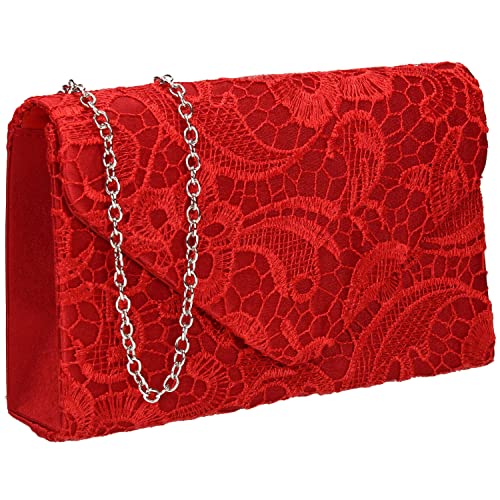 SwankySwans Damen Rachel Clutch-Tasche, rot von SwankySwans