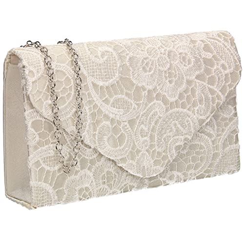 SwankySwans Damen Rachel Clutch-Tasche, elfenbeinfarben von SwankySwans