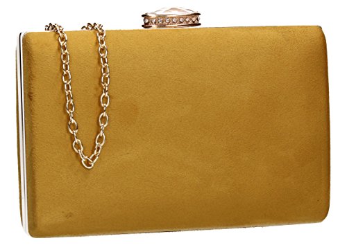 SwankySwans Damen Surrey Clutch-Tasche, senfgelb von SwankySwans