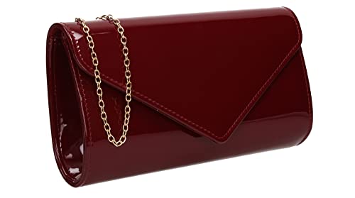 SwankySwans Damen Alisa Clutch-Tasche, burgunderfarben von SwankySwans