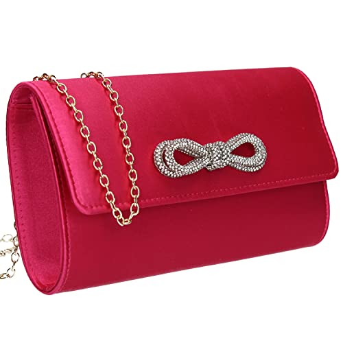 SwankySwans Damen Daphne Clutch-Tasche, Fuchsia von SwankySwans