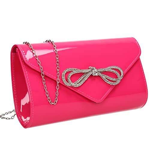 SwankySwans Damen Eloise Clutch-Tasche, Fuchsia von SwankySwans