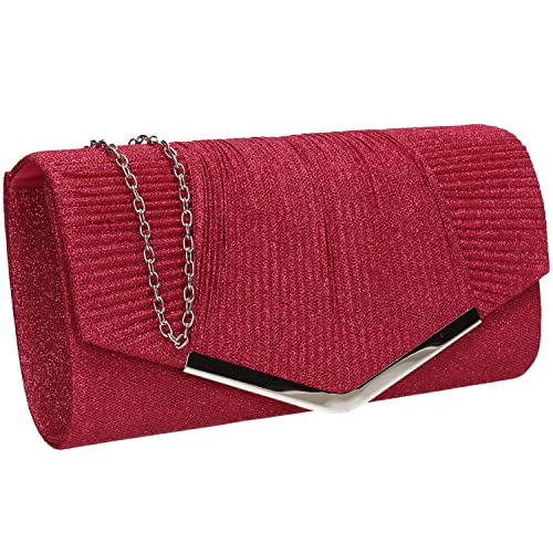 SwankySwans Damen Emma Clutch-Tasche, Fuchsia von SwankySwans