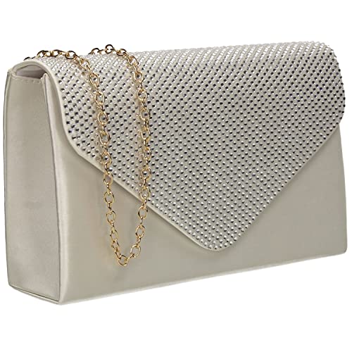 SwankySwans Damen Jodie Clutch-Tasche, elfenbeinfarben von SwankySwans