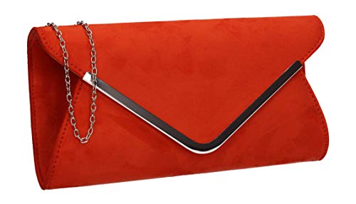 SwankySwans Damen Karlie Clutch-Tasche, scharlachrot von SwankySwans