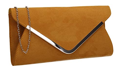 SwankySwans Damen Karlie Clutch-Tasche, senffarben von SwankySwans