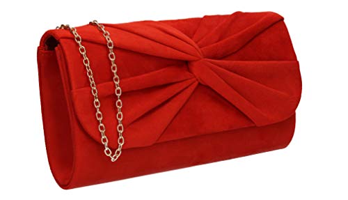 SwankySwans Damen Louise Clutch, scharlachrot, One Size von SwankySwans