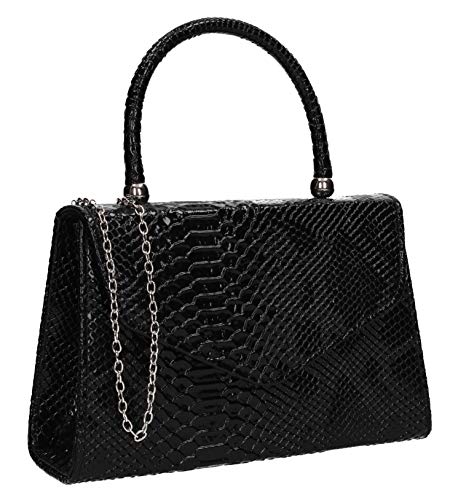 SwankySwans Damen Lucy Clutch, Schwarz, Small von SwankySwans