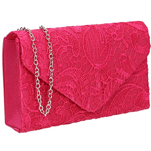 SwankySwans Damen Rachel Clutch-Tasche, Fuchsia von SwankySwans